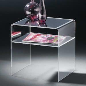 Sofatisch aus Acrylglas Ablage