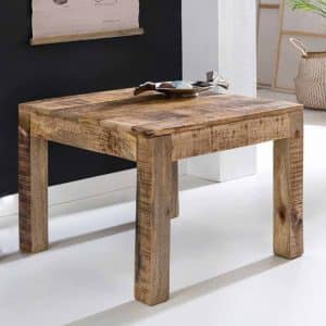 Wohnzimmertisch mit Antik Finish Holz massiv