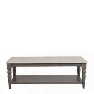 Couchtisch in Kiefer Grey Wash teilmassiv Landhausstil