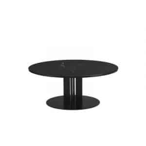 Scala Couchtisch / Ø 110 x H 40 cm - Schwarzer Marmor - Normann Copenhagen - Schwarz