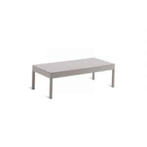 Les Arcs Couchtisch / Aluminium - 80 x 43 x H 29 cm - Unopiu - Grau