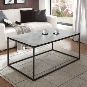 Sofa Tisch aus Sicherheitsglas Metall