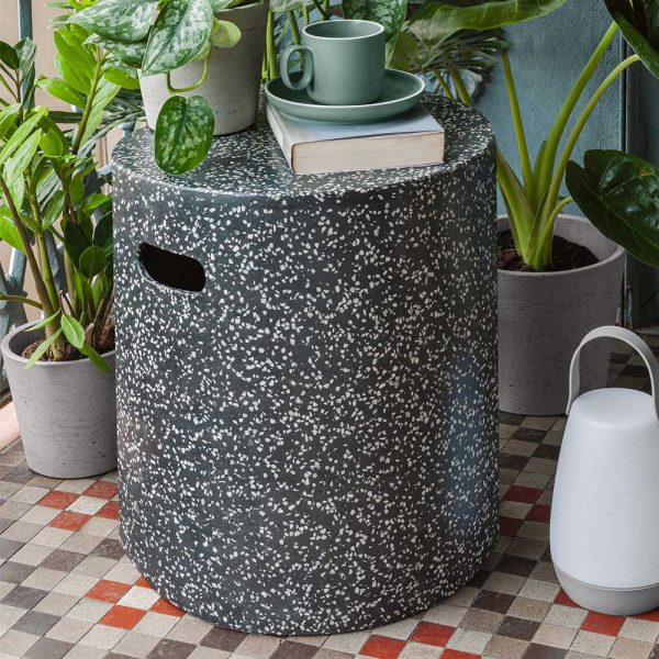 Terrazzo Beitisch aus Faserzement Industry und Loft Stil