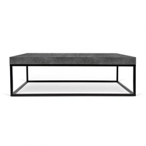 Couchtisch Adelaïde holz grau / 120 x 75 cm x H 38 cm - Melamin mit Beton-Optik - POP UP HOME - Grau