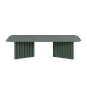 Couchtisch Plec Large metall grün / Stahl - 115 x 60 x H 30 cm - RS BARCELONA - Grün